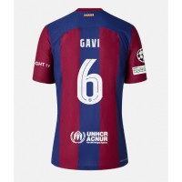 Camiseta Barcelona Paez Gavi #6 Primera Equipación Replica 2023-24 mangas cortas